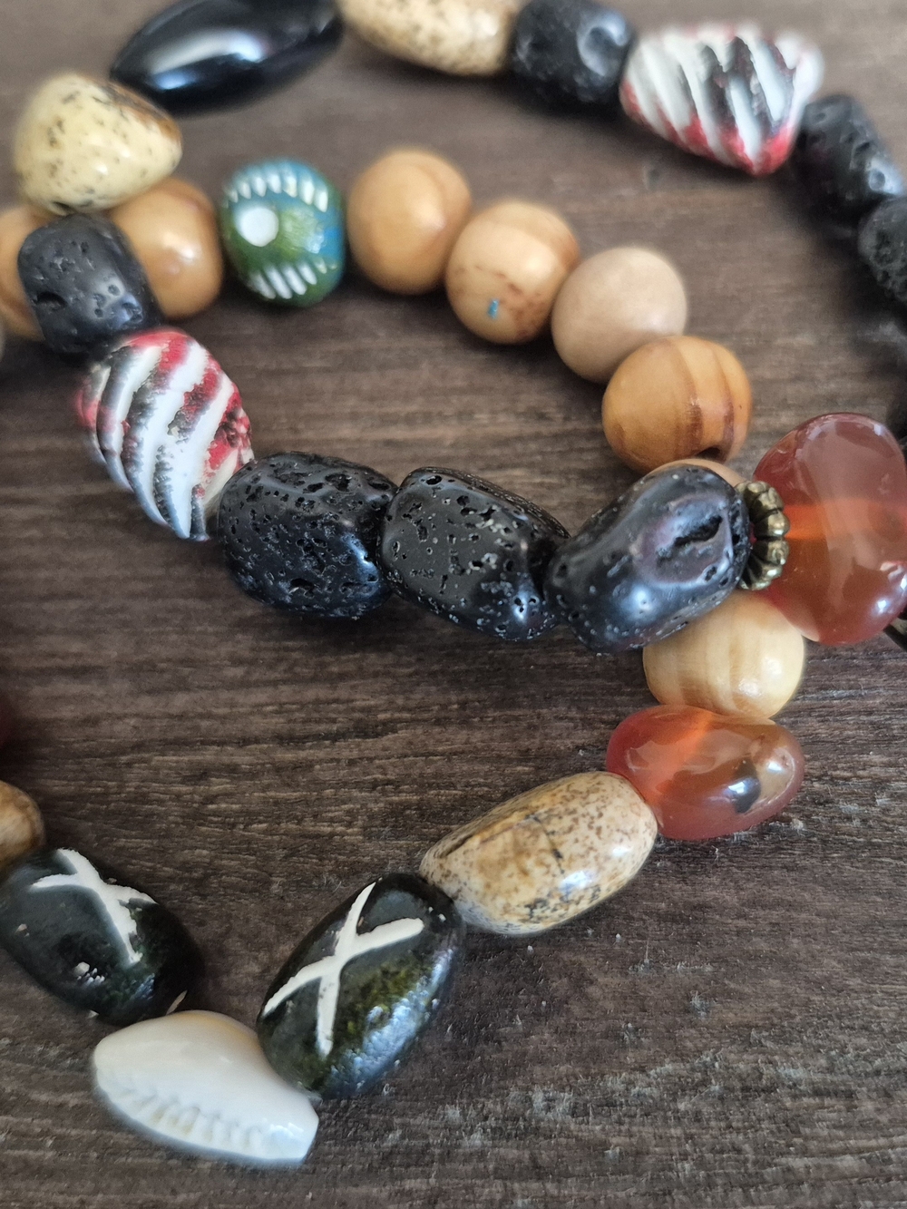 Carnelian His/Hers Vintage Braclets Set!